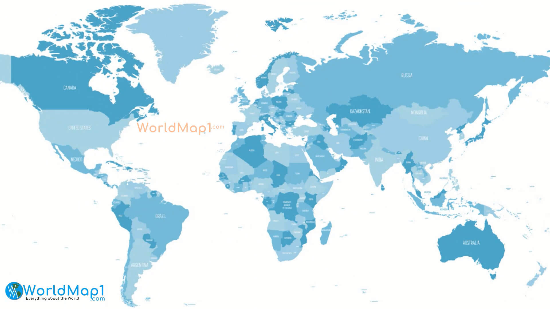 Europe and World Countries Map